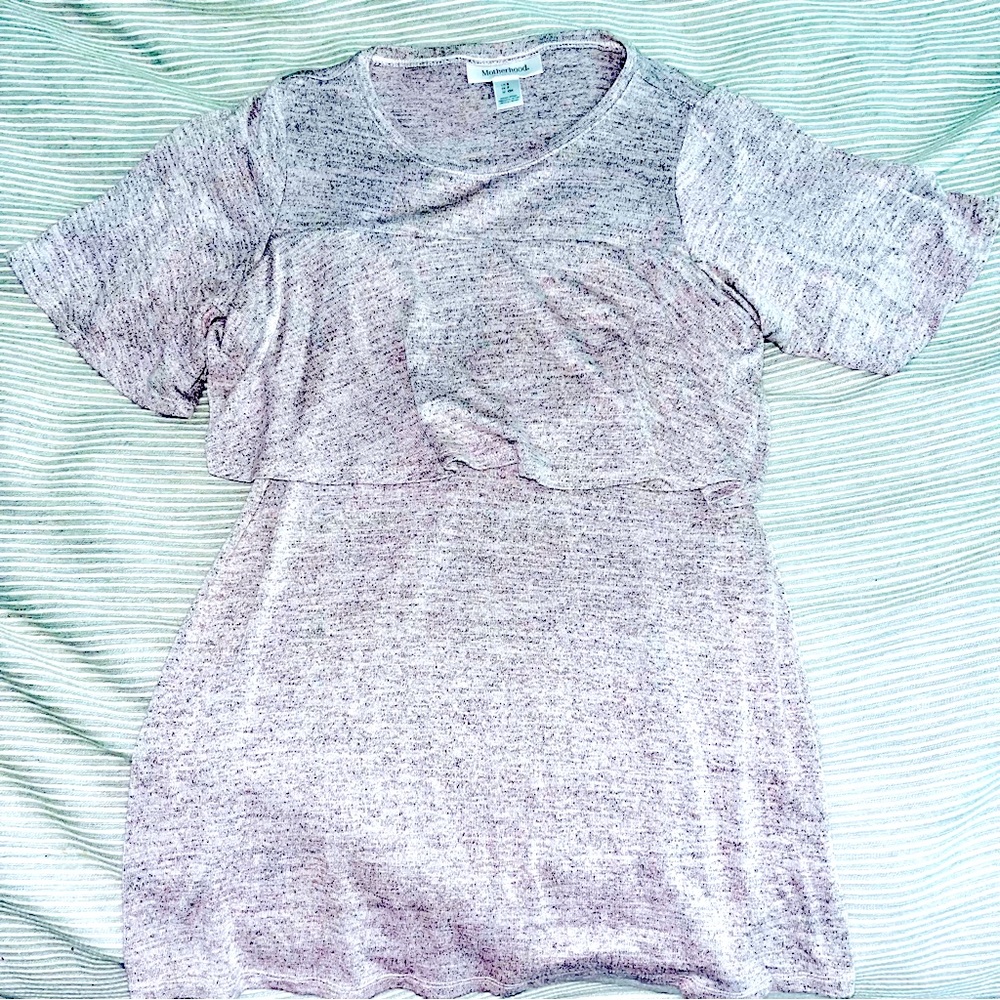 Motherhood Maternity Size S - Rose Color - Short Sleeve Knit Top